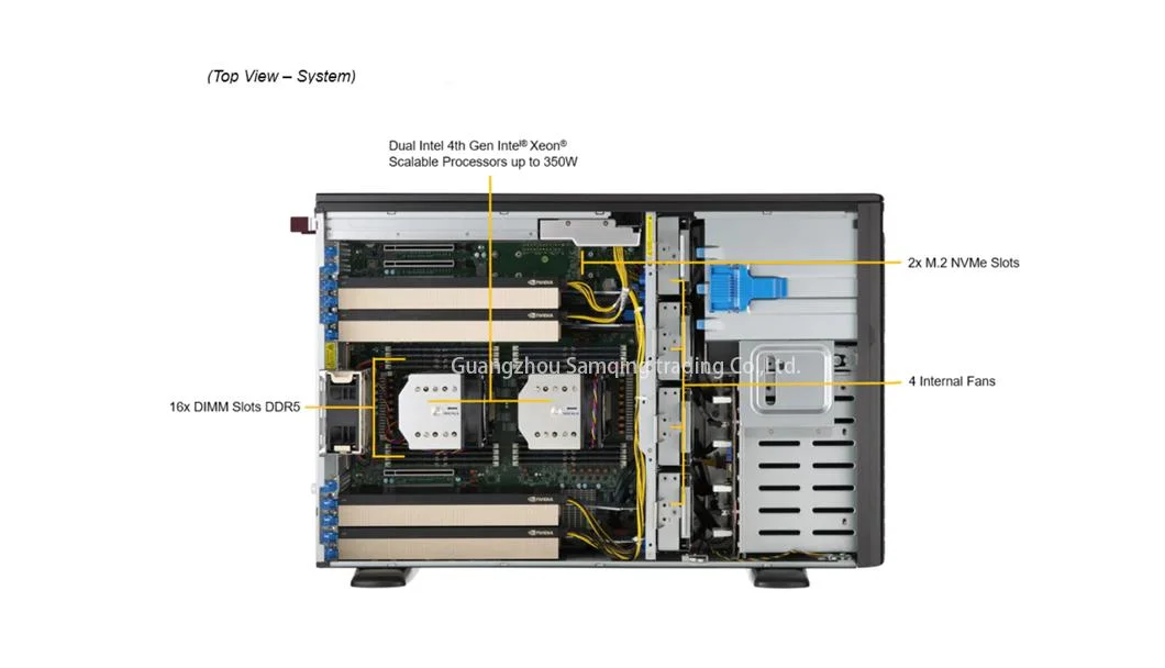 Supermicro Sys-741ge-Tnrt 7u Tower Intel Xeon 5418y CPU GPU Workstation